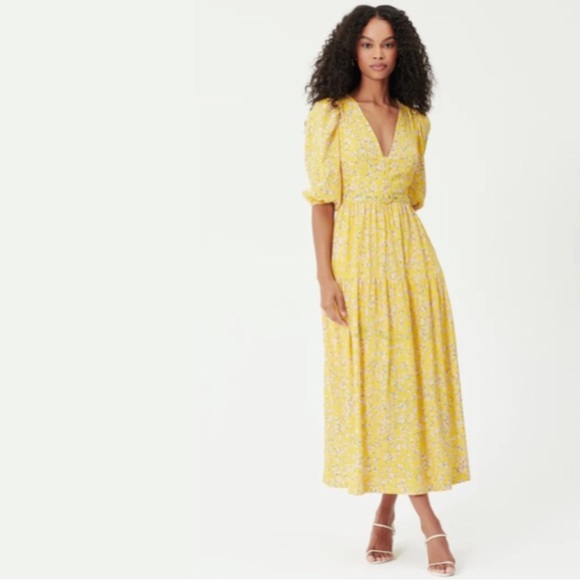 NWOT NICHOLAS Celie Floral-print Long Dress - Picture 3 of 16